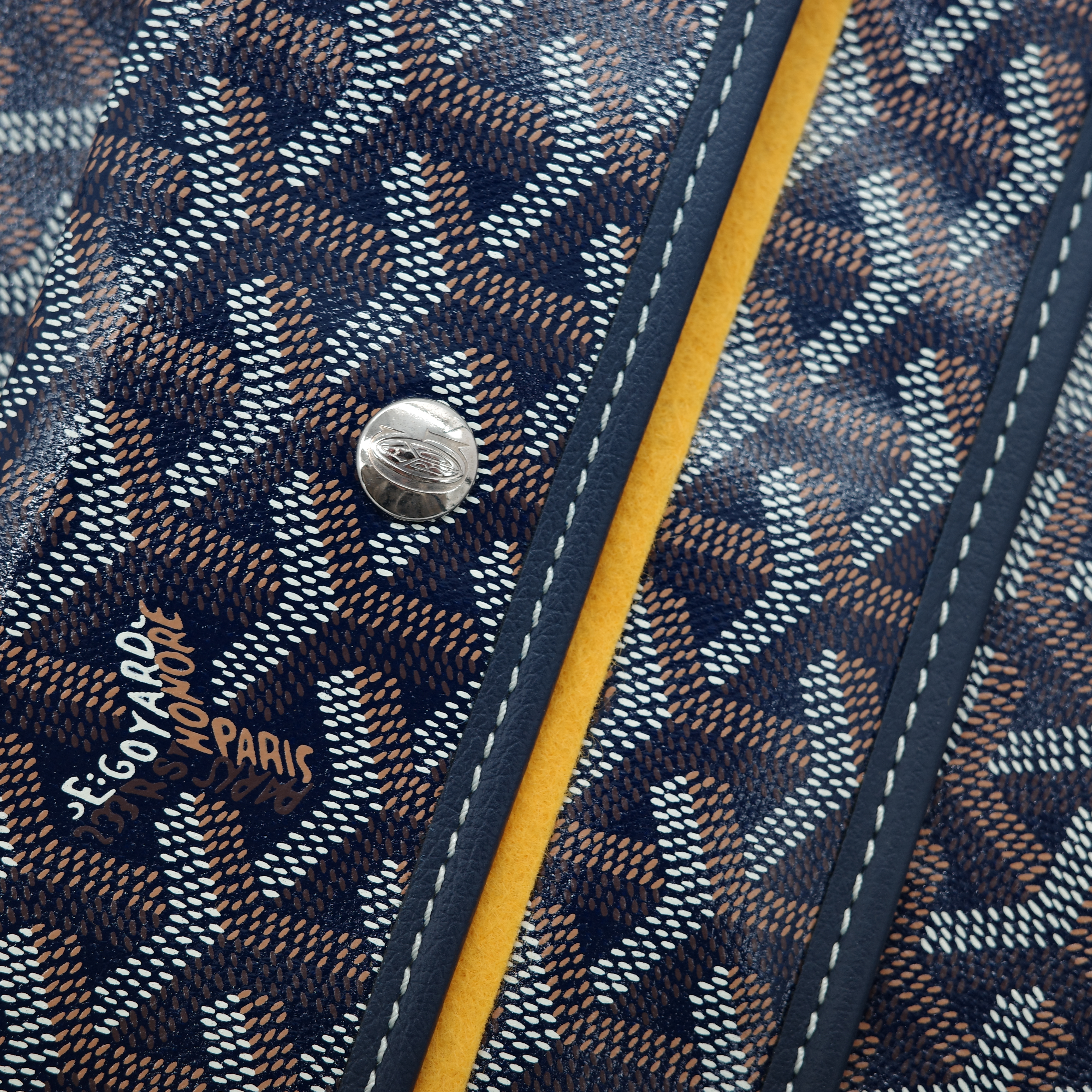 Goyard 戈雅 Saint Louis PM 海軍藍 托特包-10