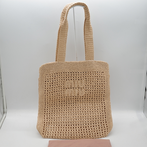 Miu Miu 拉菲草 購物袋