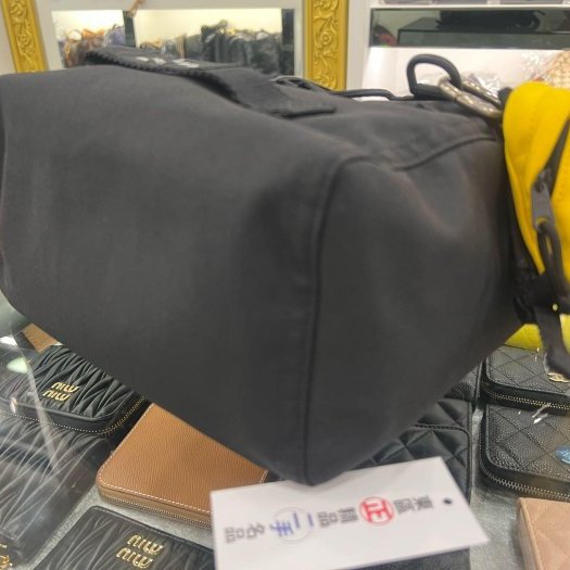 東區正精品㊣BALENCIAGA 644029 ARMY 黑色帆布手提包斜背包小號+黃色迷你後背包吊飾 RZ6479-10