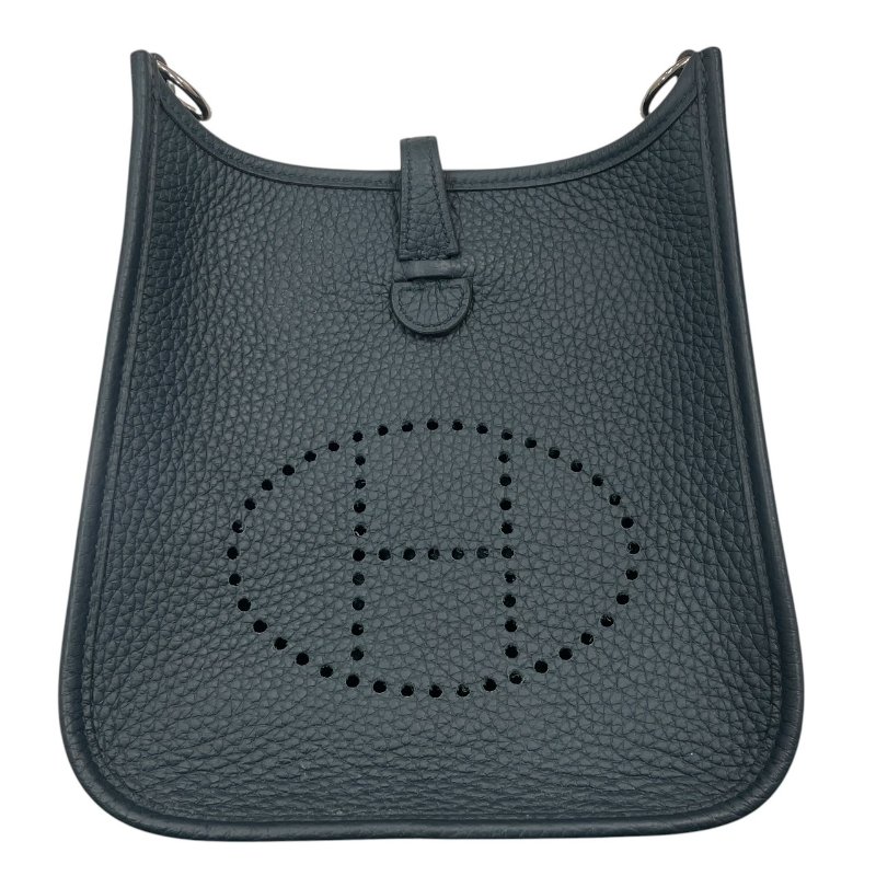 HERMES 愛馬仕 EVELYNE TPM TC皮 祖母綠 銀扣 B刻-1