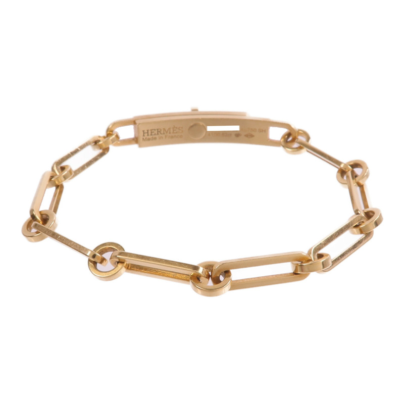 HERMES 18K玫瑰金Kelly Chaine Diamond Bracelet-2