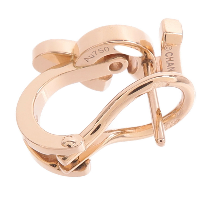CHANEL 18K玫瑰金Eternal No.5 Earring鑽石耳環-5