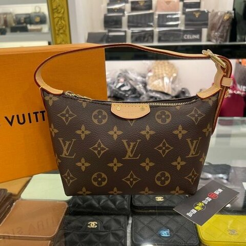 東區正精品㊣LV M27509 Pochette Hills 全新老花單把飯盒包手提包 RZ6476