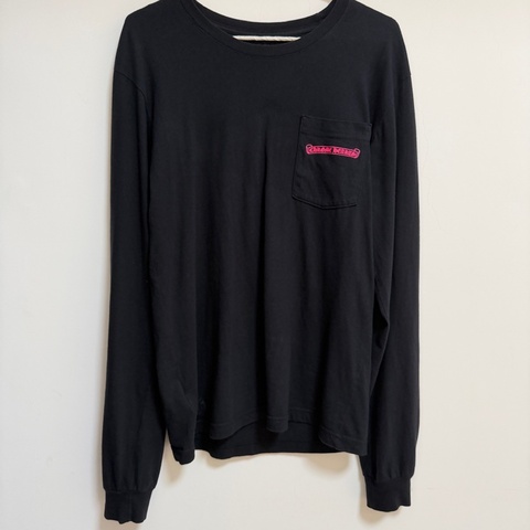 Chrome hearts 黑粉配色長袖薄衛衣