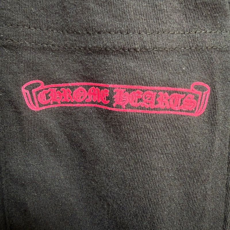 Chrome hearts 黑粉配色長袖薄衛衣-1