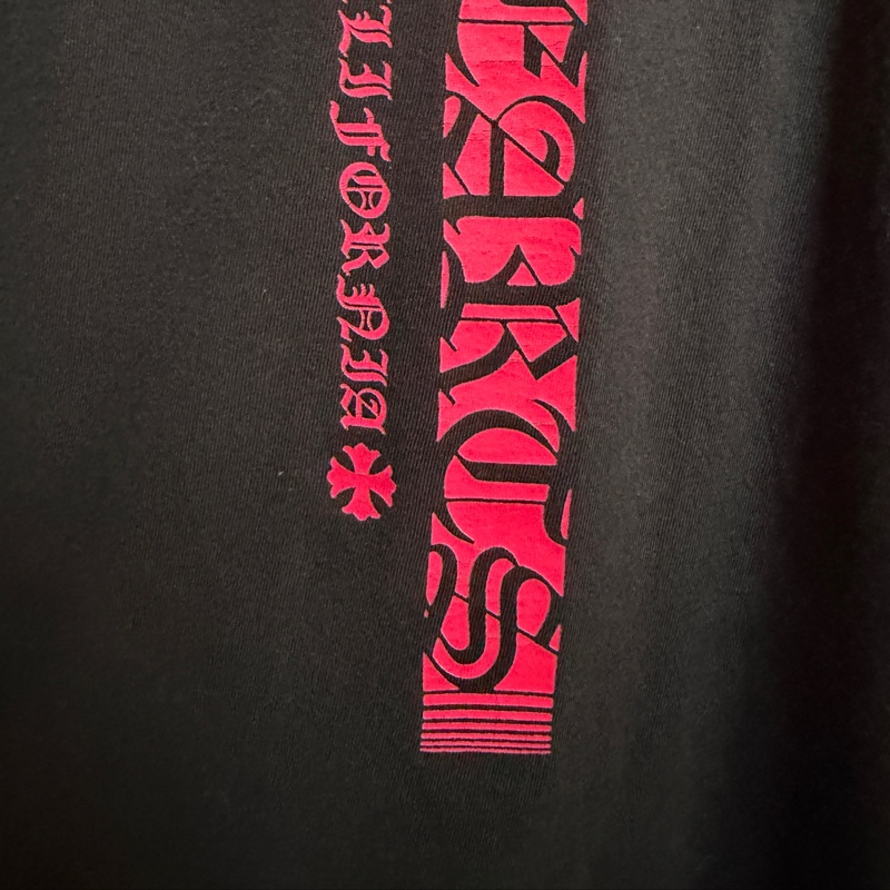 Chrome hearts 黑粉配色長袖薄衛衣-7