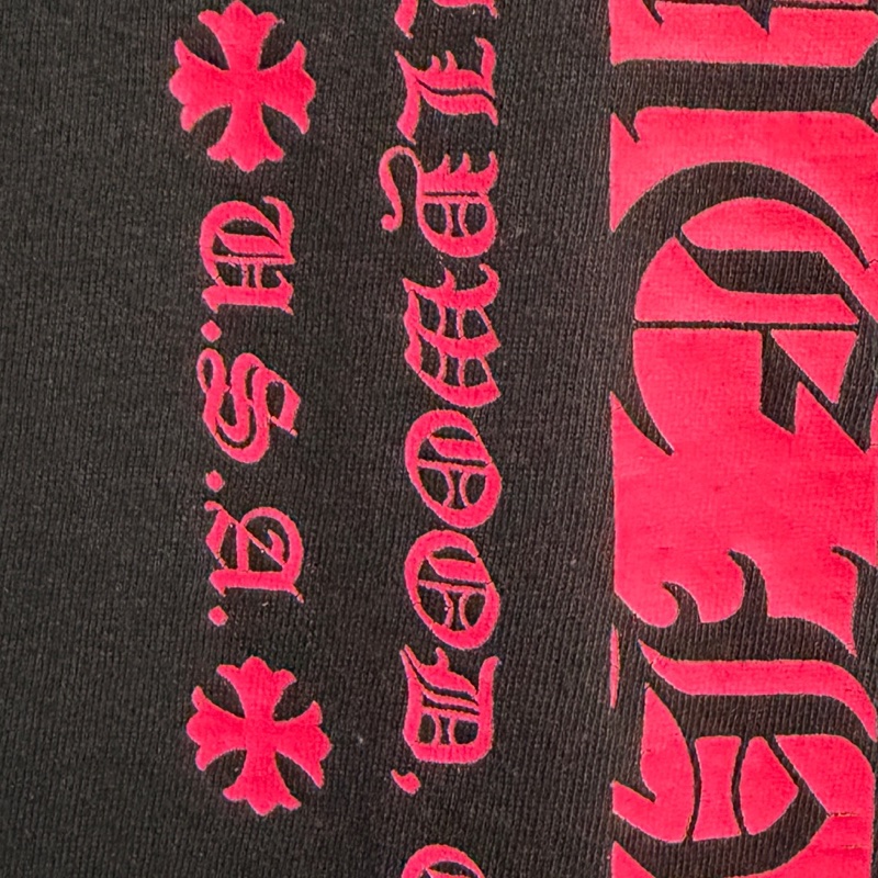 Chrome hearts 黑粉配色長袖薄衛衣-14