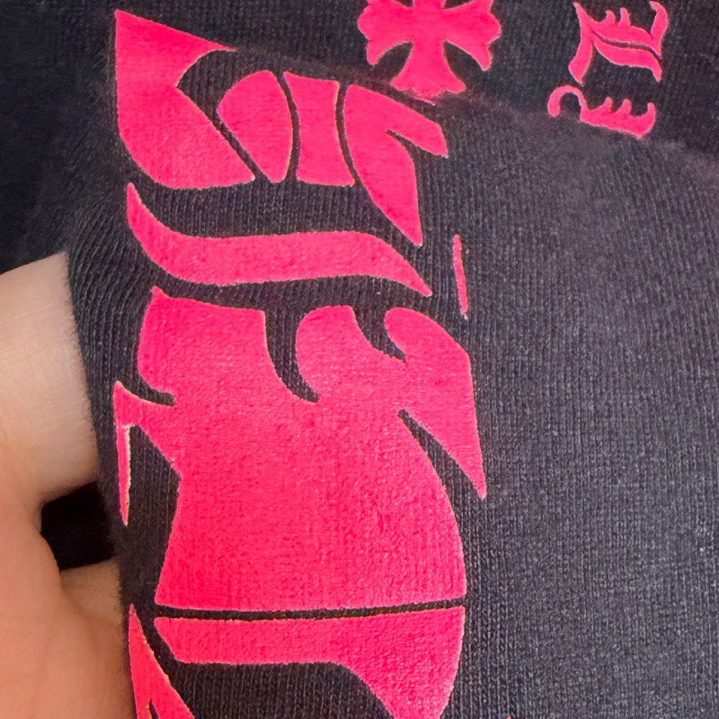 Chrome hearts 黑粉配色長袖薄衛衣-15