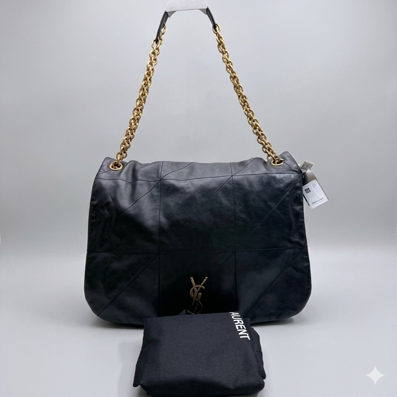 Saint laurent JAMIE系列 黑金羊皮 尺寸:43 *29 * 9-5
