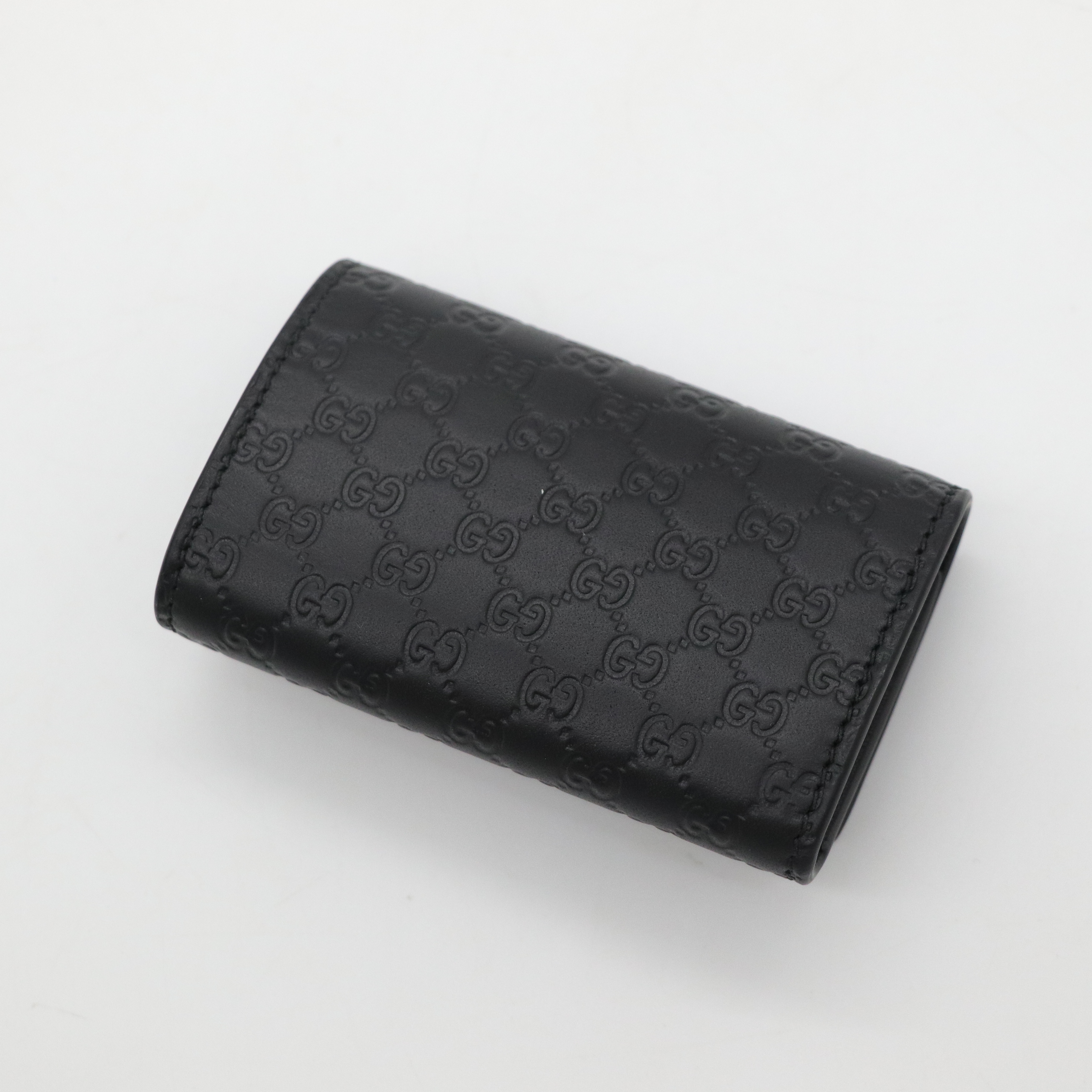 Gucci 古馳 黑色 牛皮老花 Key包-3