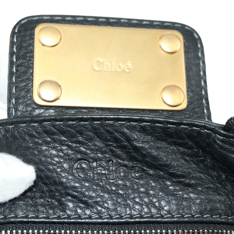 【日本直送】Chloe Paddington 手提包 真皮 黑色 金 銀色 正品 ki6650M-19
