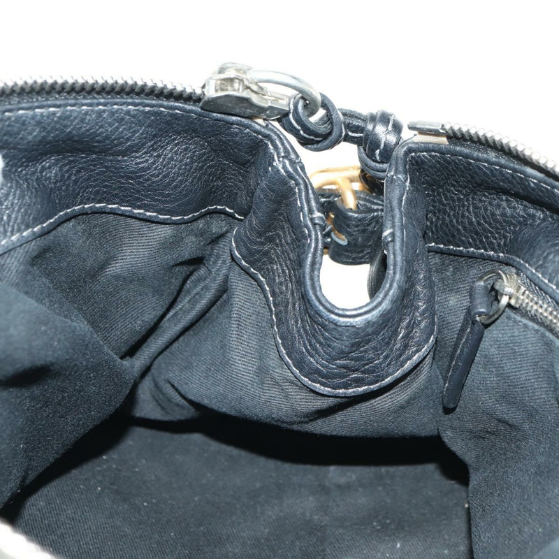 【日本直送】Chloe Paddington 手提包 真皮 黑色 金 銀色 正品 ki6650M-21