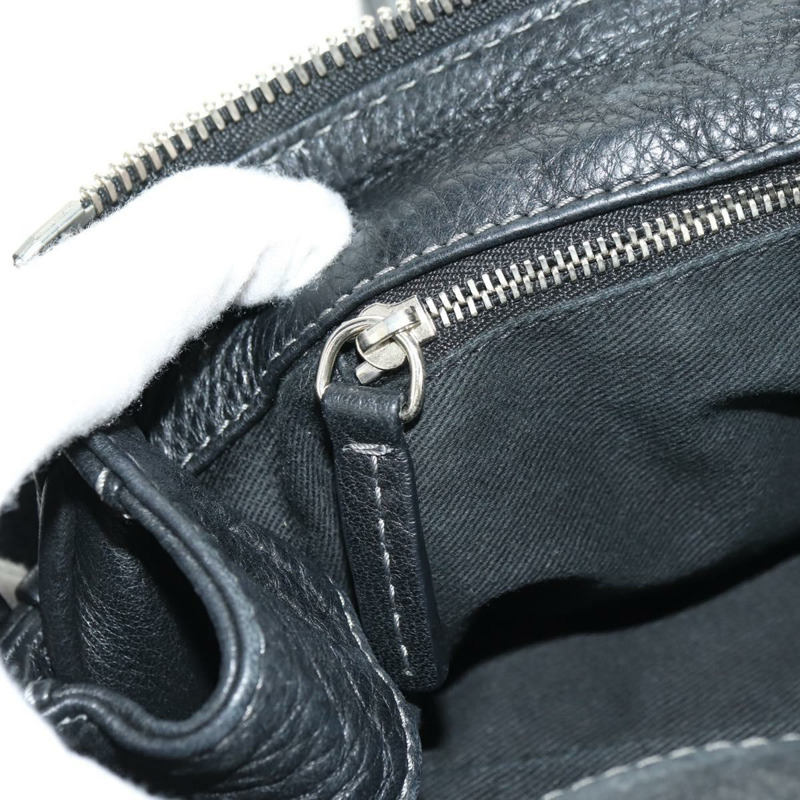 【日本直送】Chloe Paddington 手提包 真皮 黑色 金 銀色 正品 ki6650M-22