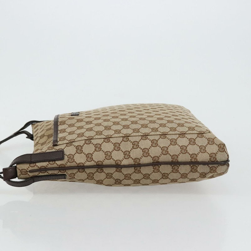 【日本直送】GUCCI GG帆布肩背包 米色 銀色 122791 正品 181573A-3