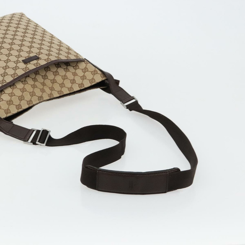 【日本直送】GUCCI GG帆布肩背包 米色 銀色 122791 正品 181573A-6