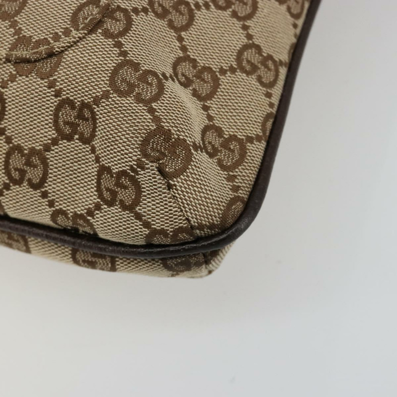 【日本直送】GUCCI GG帆布肩背包 米色 銀色 122791 正品 181573A-8