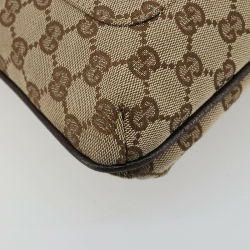 【日本直送】GUCCI GG帆布肩背包 米色 銀色 122791 正品 181573A-13