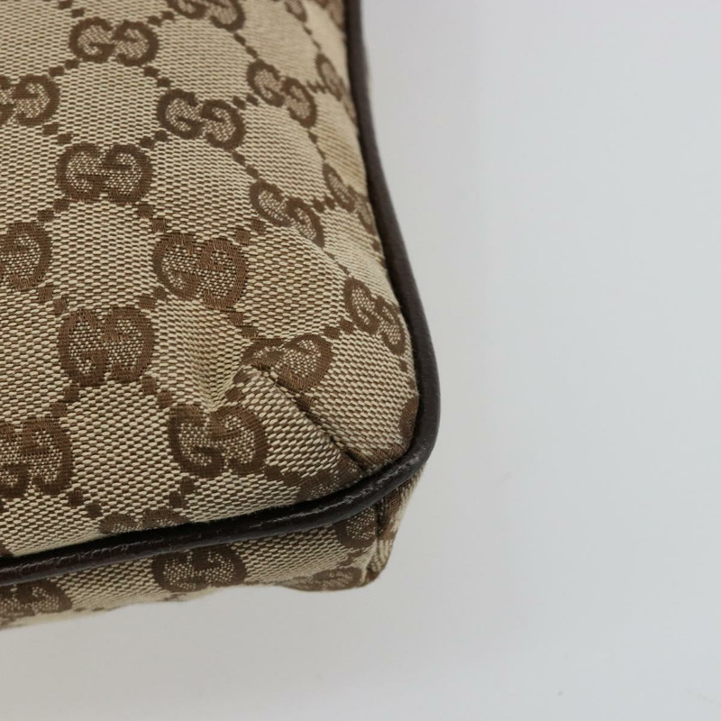 【日本直送】GUCCI GG帆布肩背包 米色 銀色 122791 正品 181573A-14