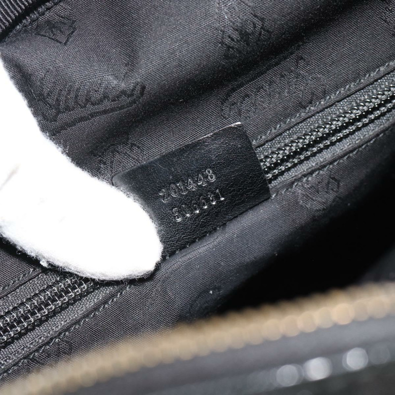 【日本直送】GUCCI GG 經典單肩包 PVC 黑色銀色 201448 正品 am11696V-10