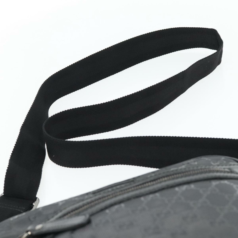 【日本直送】GUCCI GG 經典單肩包 PVC 黑色銀色 201448 正品 am11696V-13