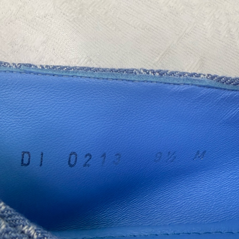 LV Classic Monogram Denim Loafers UK9.5 未使用品-10