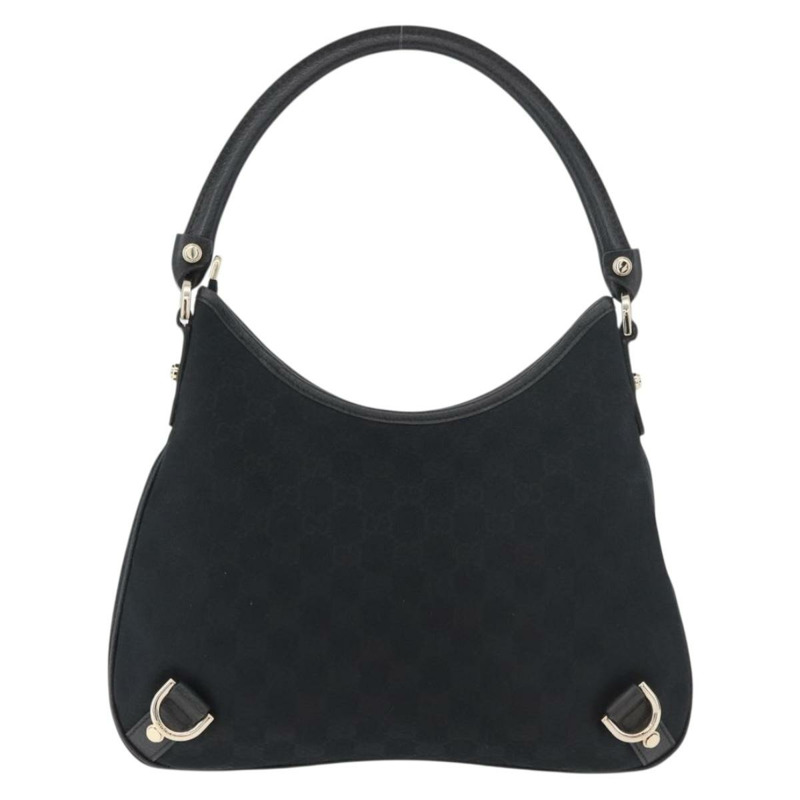 【日本直送】GUCCI Abbey GG帆布單肩包 黑色 金色 130738 正品 yk20411SAV-1