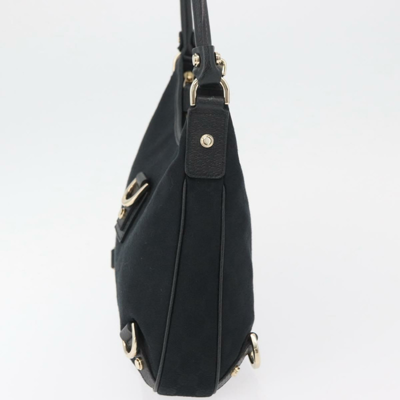 【日本直送】GUCCI Abbey GG帆布單肩包 黑色 金色 130738 正品 yk20411SAV-2