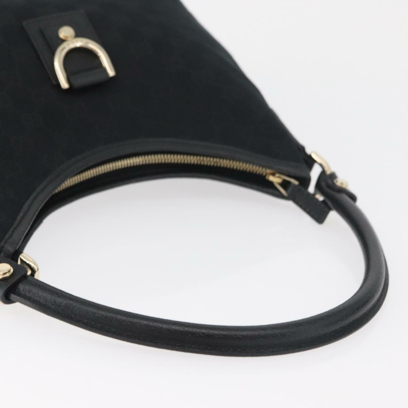 【日本直送】GUCCI Abbey GG帆布單肩包 黑色 金色 130738 正品 yk20411SAV-6