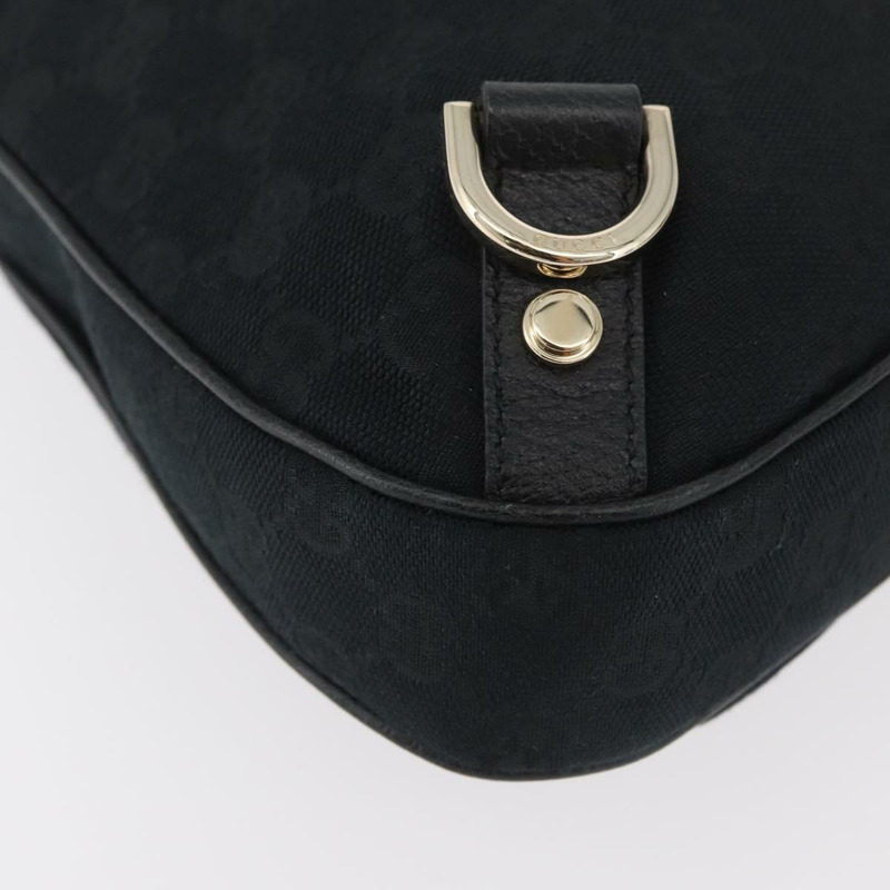 【日本直送】GUCCI Abbey GG帆布單肩包 黑色 金色 130738 正品 yk20411SAV-13
