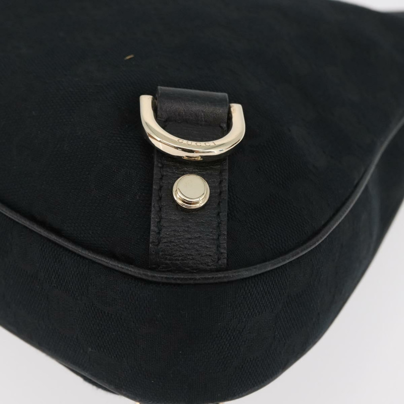 【日本直送】GUCCI Abbey GG帆布單肩包 黑色 金色 130738 正品 yk20411SAV-16