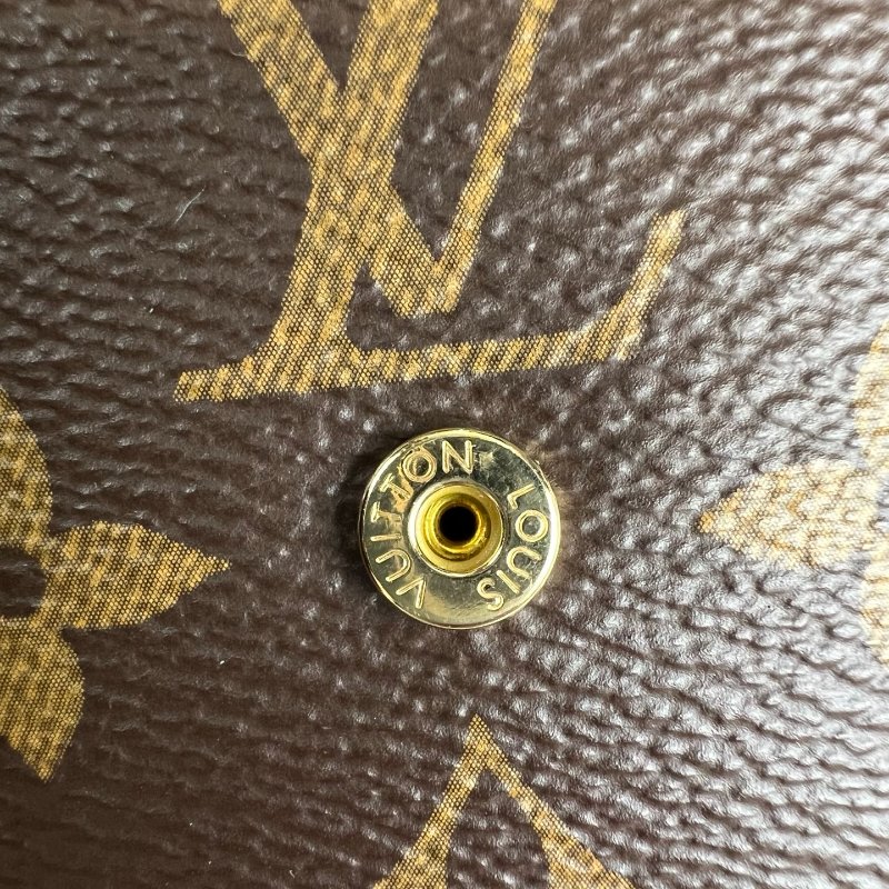 LV M80725/晶片款 拚色老花ZOE短夾-11
