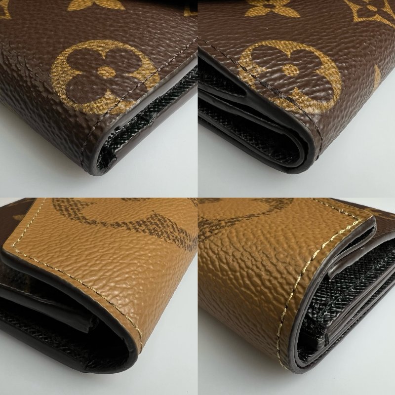 LV M80725/晶片款 拚色老花ZOE短夾-13