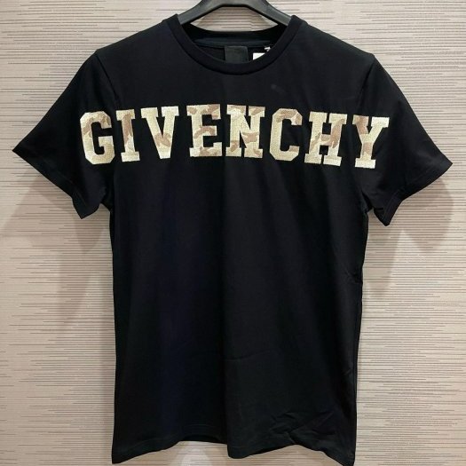 💎Han's house精品服飾💎GIVENCHY 紀梵希 LOGO 刺繡 迷彩 短 T~現貨 青年款=男 成人 XS S-0