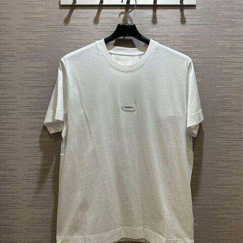💎Han's house精品服飾💎GIVENCHY 紀梵希 拼接布 LOGO 短T 白 現貨 XS ~ M 原價16800