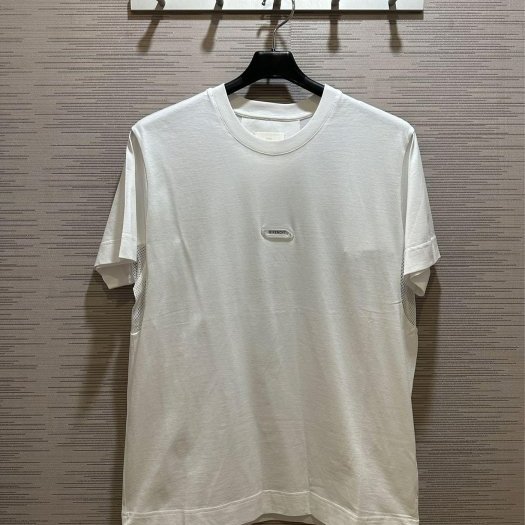 💎Han's house精品服飾💎GIVENCHY 紀梵希 拼接布 LOGO 短T 白 現貨 XS ~ M 原價16800-0