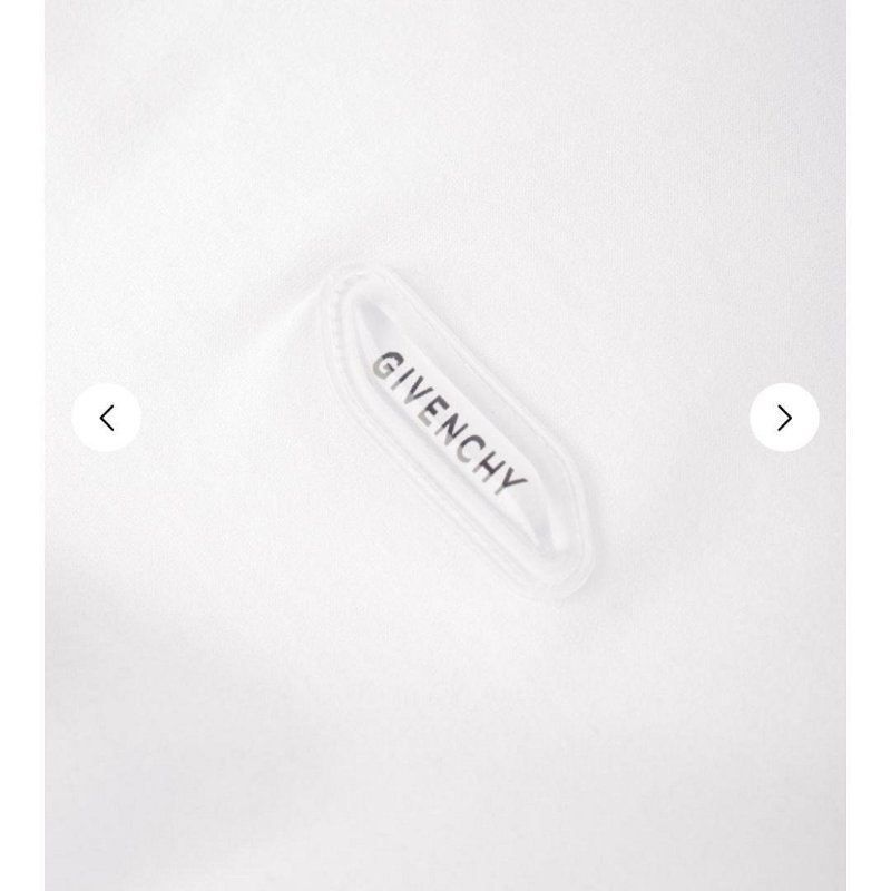 💎Han's house精品服飾💎GIVENCHY 紀梵希 拼接布 LOGO 短T 白 現貨 XS ~ M 原價16800-1