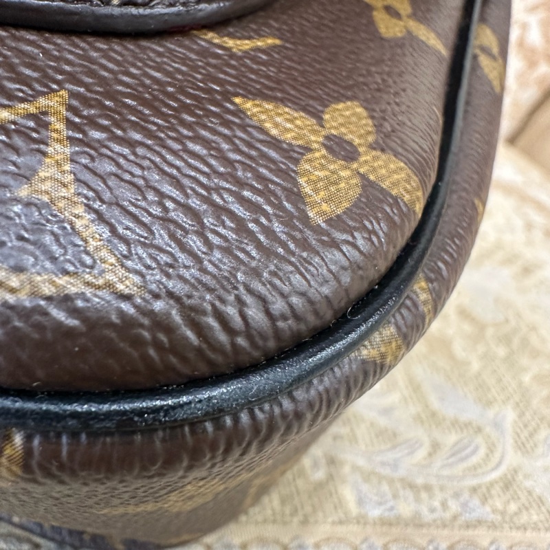 LV 原花金釦Passy MM肩斜背包M45592-7