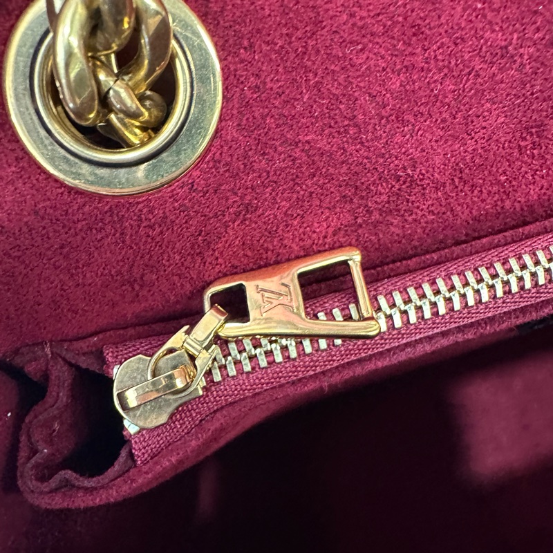 LV 原花金釦Passy MM肩斜背包M45592-12