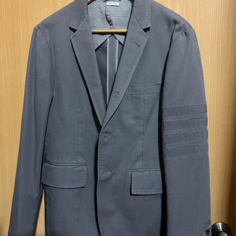 THOM BROWNE.灰色西裝外套