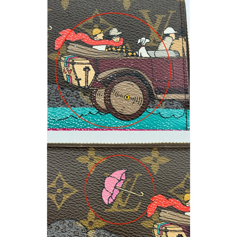 LOUIS VUITTON 路易威登 老花EVASION PRINTED 拉鏈長夾 M61360-7