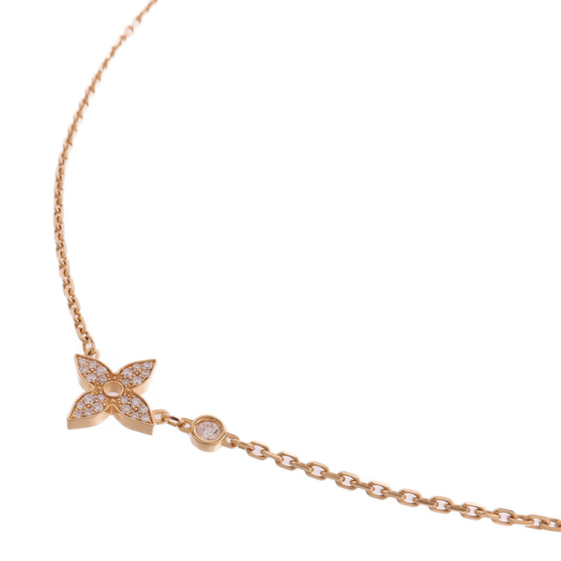 LOUIS VUITTON 18K玫瑰金Idylle Blossom Pendant鑽石項鍊-2