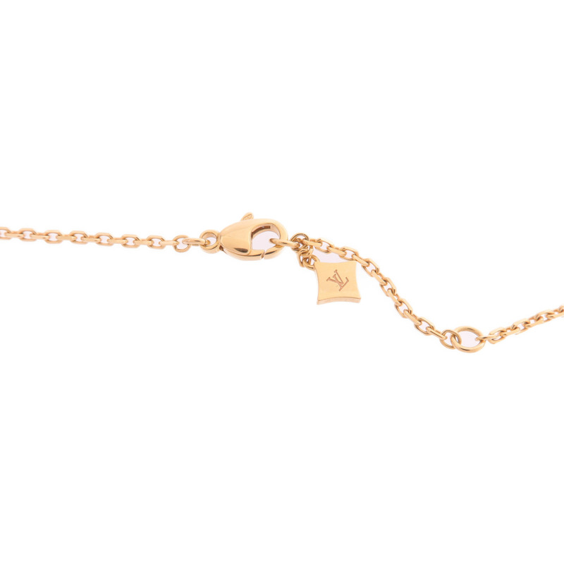 LOUIS VUITTON 18K玫瑰金Idylle Blossom Pendant鑽石項鍊-3