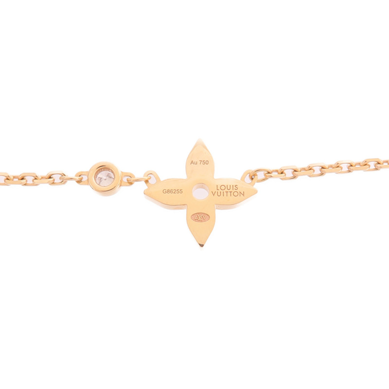 LOUIS VUITTON 18K玫瑰金Idylle Blossom Pendant鑽石項鍊-5