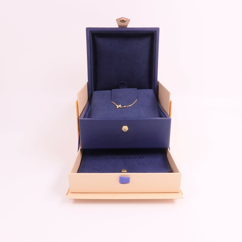 LOUIS VUITTON 18K玫瑰金Idylle Blossom Pendant鑽石項鍊-7