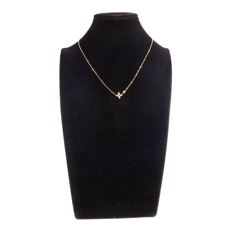 LOUIS VUITTON 18K玫瑰金Idylle Blossom Pendant鑽石項鍊-8