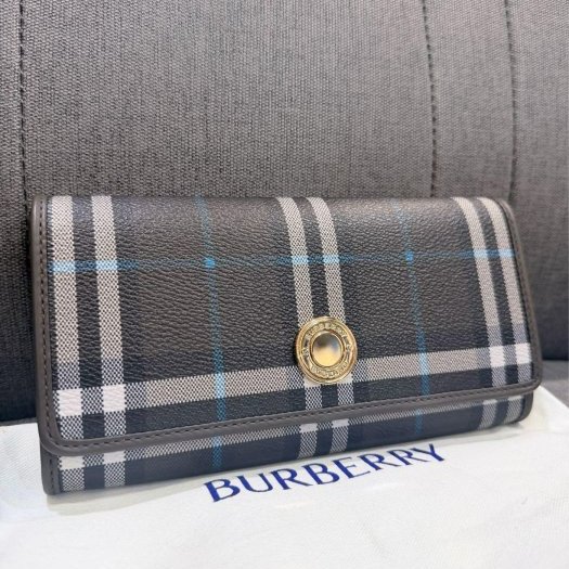 💎Han's house精品服飾💎Burberry 格紋 拉鍊 長夾-6