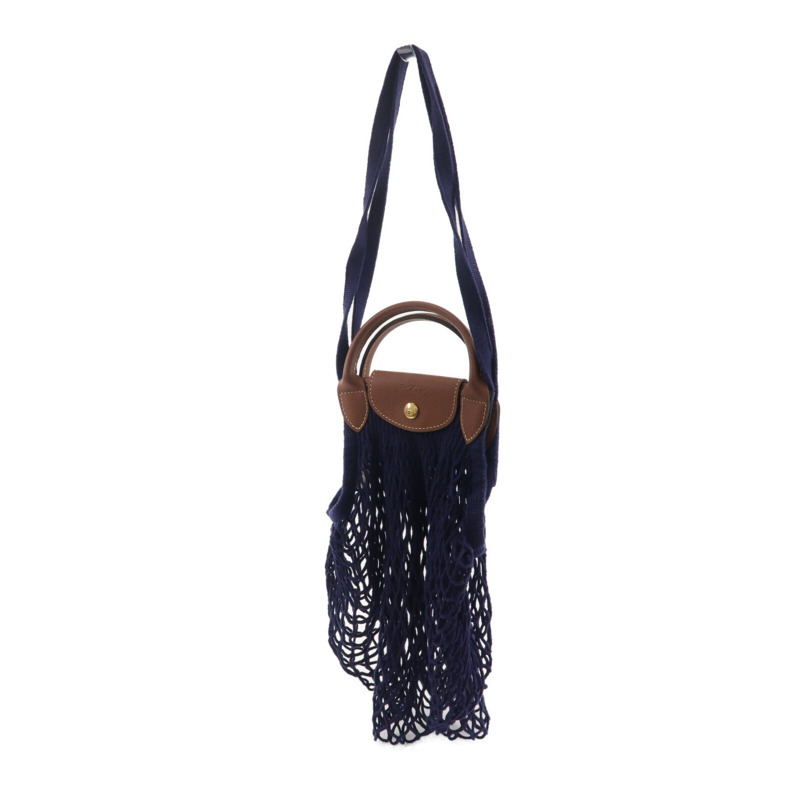 Longchamp 棉布Le Pliage Filet手挽肩背兩用袋-2