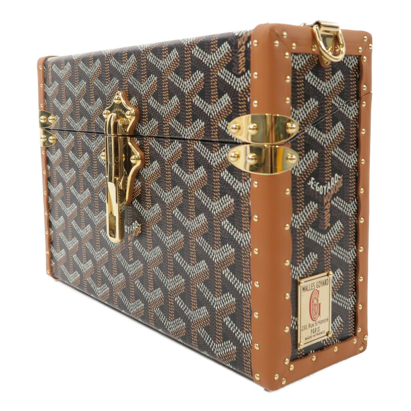 GOYARD 塗層帆布/牛皮皮革Sac Malle Cassette PM肩背袋-2