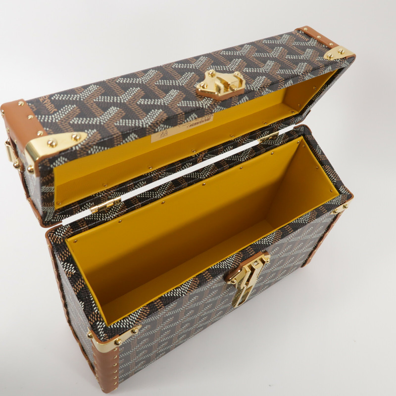GOYARD 塗層帆布/牛皮皮革Sac Malle Cassette PM肩背袋-4