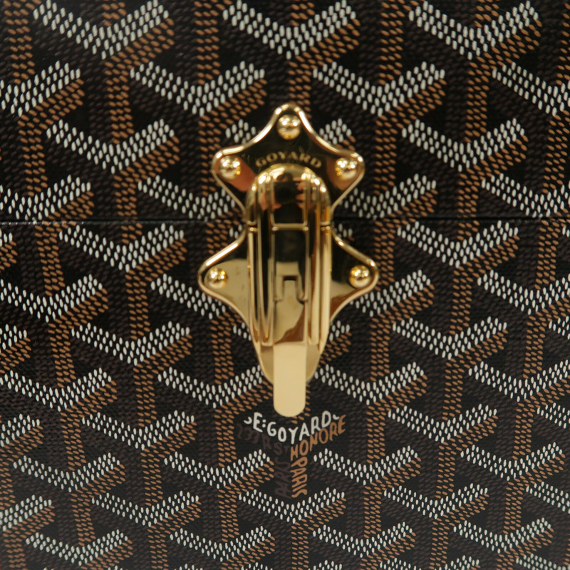 GOYARD 塗層帆布/牛皮皮革Sac Malle Cassette PM肩背袋-6